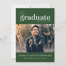 EL GRADUADO NEGRO | INVITACIÓN DE GRADUACIÓN DE FO