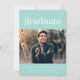 EL GRADUADO NEGRO | INVITACIÓN DE GRADUACIÓN DE FO