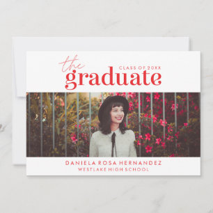 EL GRADUADO NEGRO   INVITACIÓN DE GRADUACIÓN DE FO