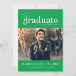 EL GRADUADO NEGRO | INVITACIÓN DE GRADUACIÓN DE FO