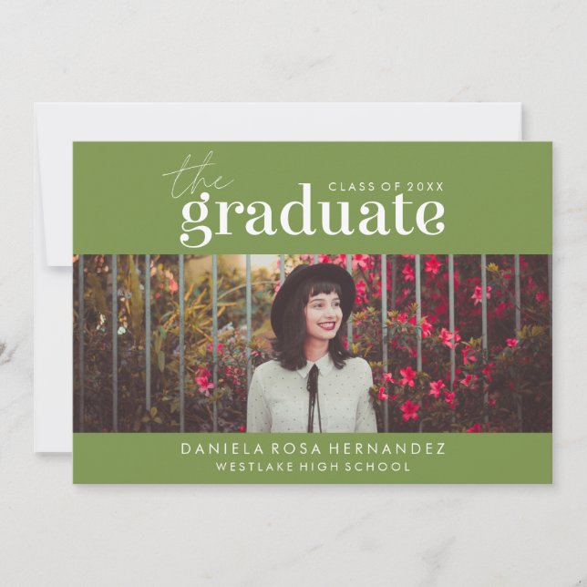 EL GRADUADO NEGRO | INVITACIÓN DE GRADUACIÓN DE FO (Anverso)