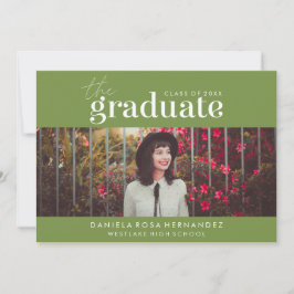 EL GRADUADO NEGRO | INVITACIÓN DE GRADUACIÓN DE FO