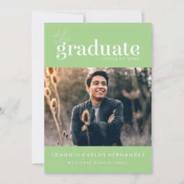 EL GRADUADO NEGRO | INVITACIÓN DE GRADUACIÓN DE FO