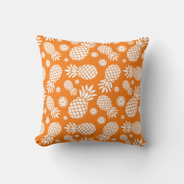 El gráfico de la piña florece la almohada (Anverso)