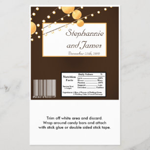 El gran bar de Hershey con linternas de papel de e