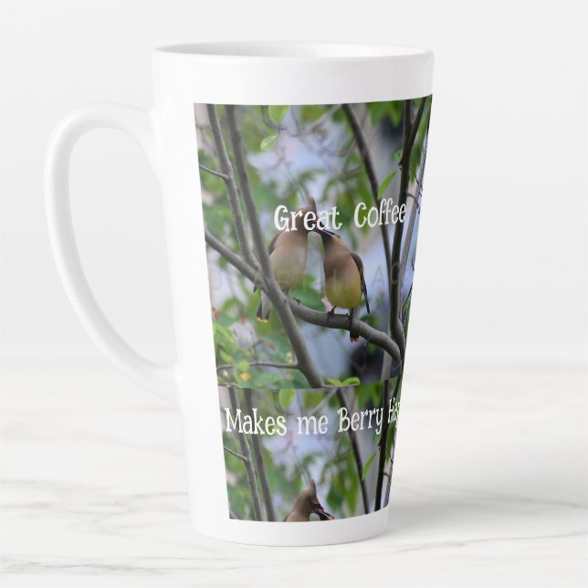 El gran café me hace feliz a la Berry - gran taza (Izquierda)