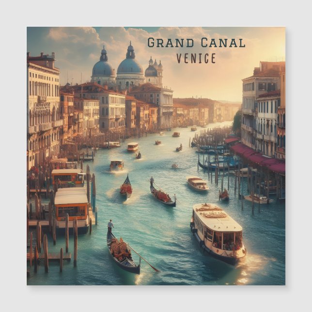 El Gran Canal en Venecia Italia Viaje (Anverso)
