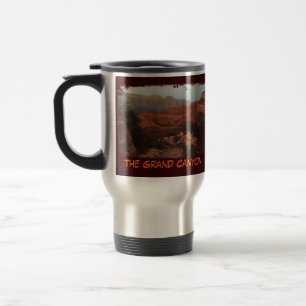 El Gran Cañón pintado de tazas de viaje