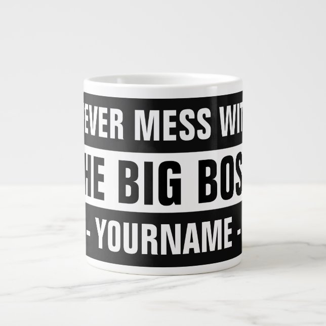 "El Gran Jefe" es una taza de personalizable total (Frente)