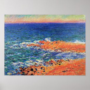 El Gran Mar Azul en Antibes, arte fino,