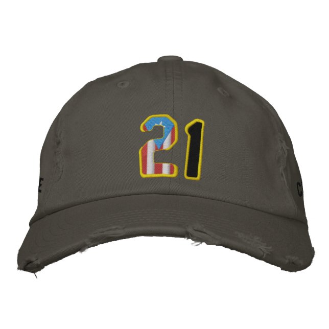 El gran número 21, un Gorra con problemas en el ba (Anverso)