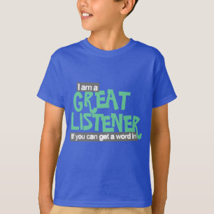 El gran oyente embroma la camisa verde
