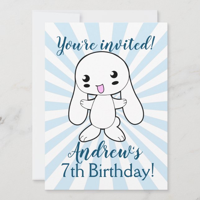 El gran Personalizado de Kawaii Bunny (Anverso)