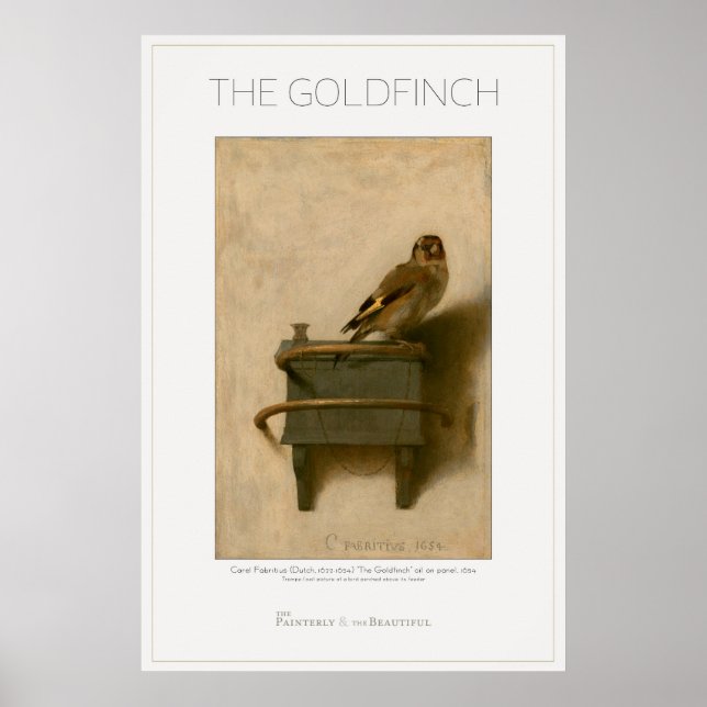 El gran Poster de arte Goldfinch 24x36 (Frente)