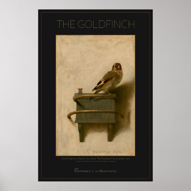 El gran Poster de arte Goldfinch 24x36 (Frente)