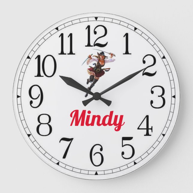 El gran reloj del Chica pirata de Mindy (Anverso)