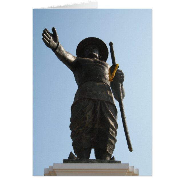 El Gran Rey Anouvong... Vientiane, Laos Card (Frente)