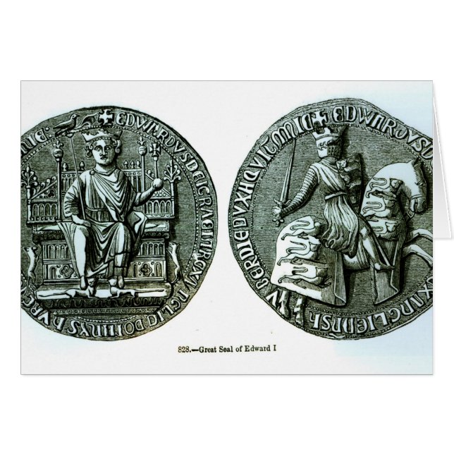 El gran sello de Edward I (Anverso (Horizontal))