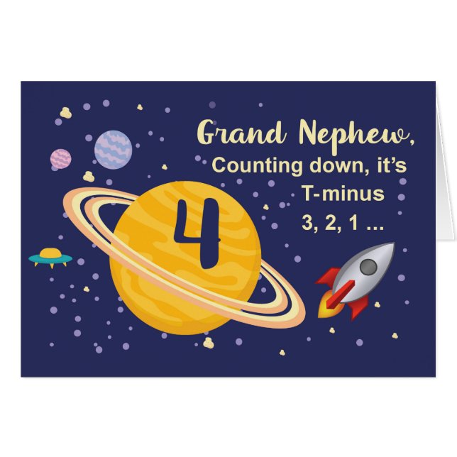 El Gran Sobrino 4 Planetas de Cumpleaños en el Esp (Anverso (Horizontal))