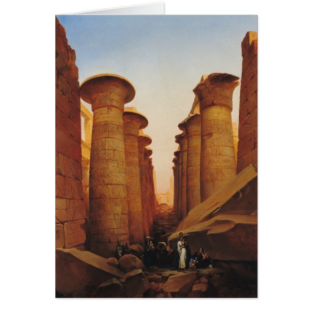 El gran templo de Amun en Karnak (Frente)