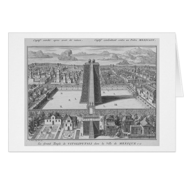 El Gran Templo de la Vitsliputsli en la Ciudad de  (Anverso (Horizontal))