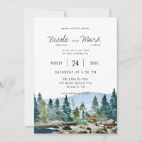 El granero de Pemi | Invitación a la boda acuarela