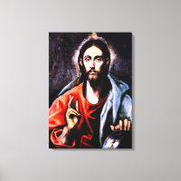 El Greco - Cristo como salvador, retrato de arte f
