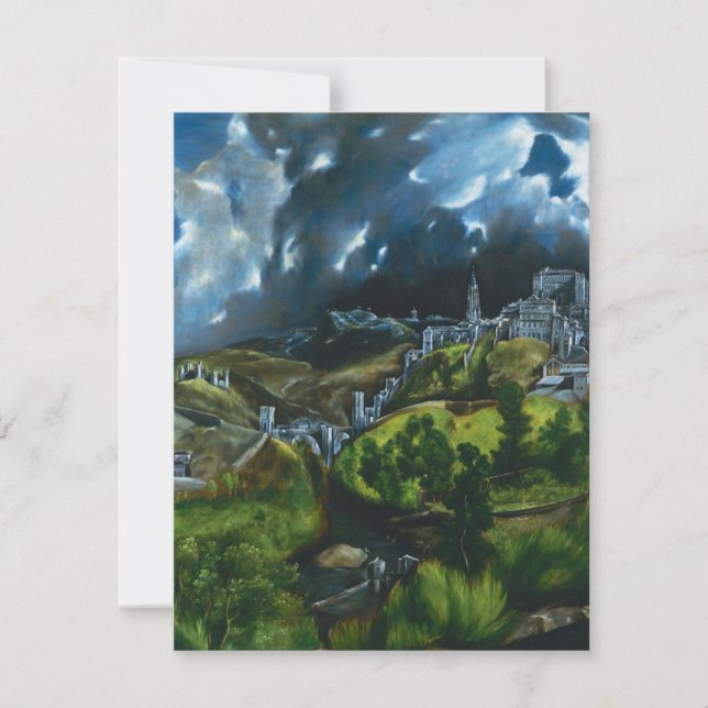 El Greco vista de las invitaciones a Toledo (Anverso)