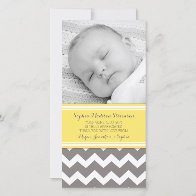 El gris amarillo le agradece las tarjetas de la (Anverso)