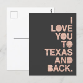 El gris rosado te quiere a Texas y la postal de vu
