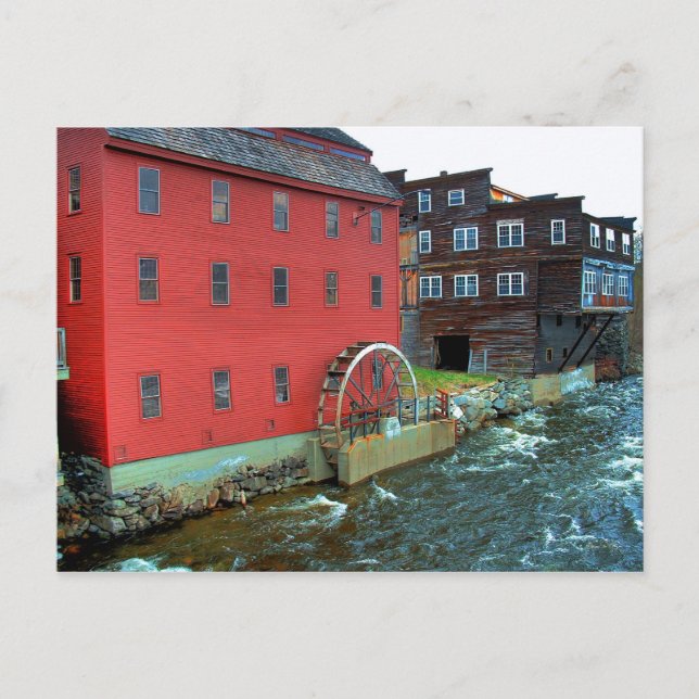 El Gristmill, Littleton, NH: Postal (Anverso)