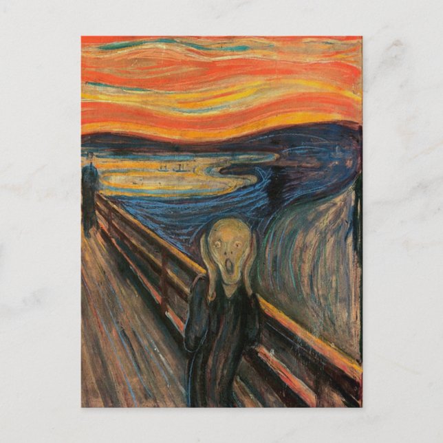 El grito de las postales de Edvard Munch (Anverso)