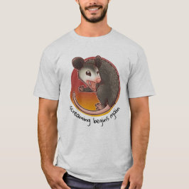 El grito empieza de nuevo la camiseta de opossum