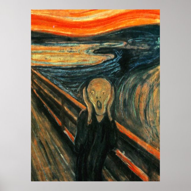 El Grito Munch Arte Moderno Abstracto (Frente)
