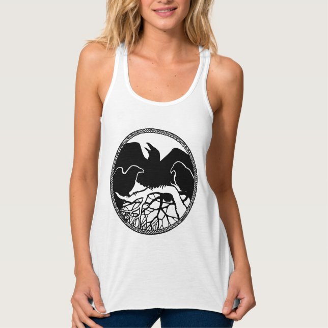 El grupo femenino Raven Tank Top Native Raven Art  (Anverso)