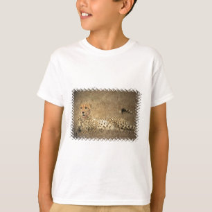 El guepardo mancha la camiseta de los niños