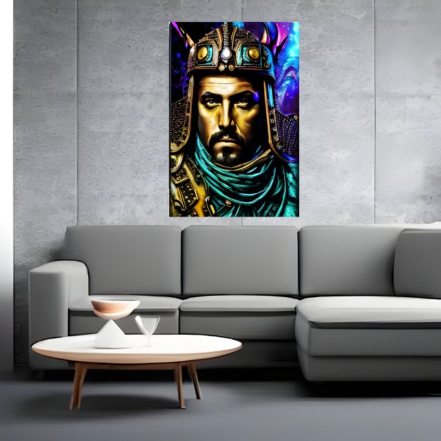 El guerrero con casco | Poster de arte de IA (Subido por el creador)