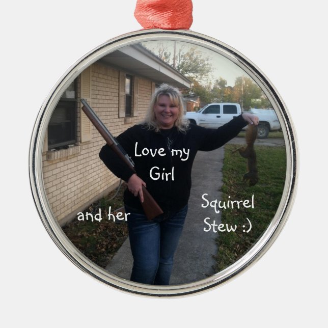 El guisado de la ardilla del ornamento del navidad (Frente)