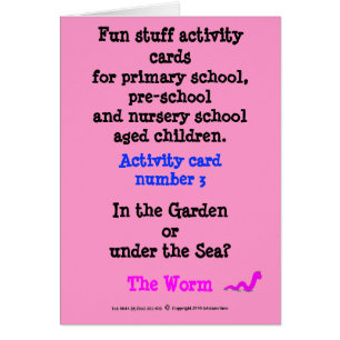 El gusano - observe la tarjeta de la muestra del