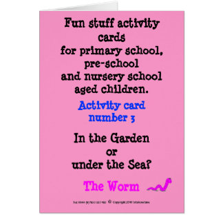El gusano - observe la tarjeta de la muestra del
