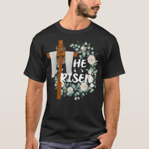 Él ha Resucitado Camiseta Cristiana de Pascua de J