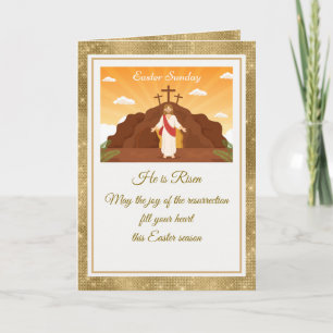 "Él ha resucitado" Feliz Pascua - Religioso Person