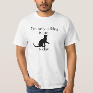El hablar con mi camiseta del gato