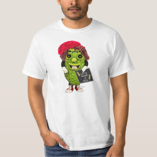 El hacer compras con la camiseta del eneldo del