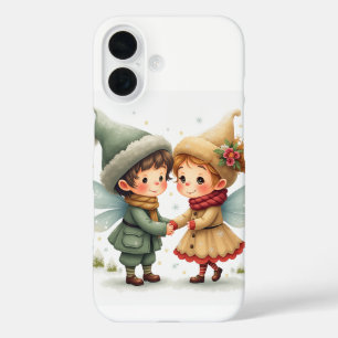 El hada de invierno de un par de Fundas del iPhone