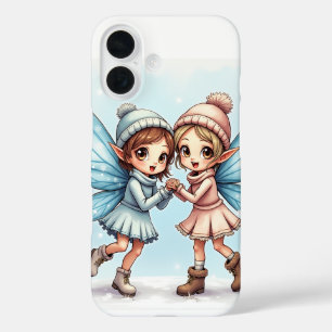 El hada de invierno de un par de Fundas del iPhone