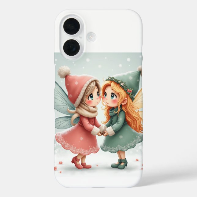 El hada de invierno de un par de Fundas del iPhone (Reverso )