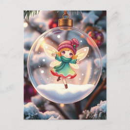 El hada en el árbol de Navidad