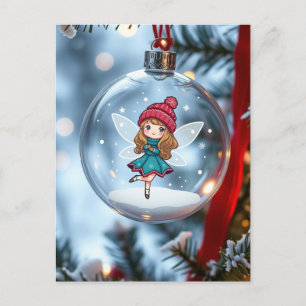El hada en el árbol de Navidad