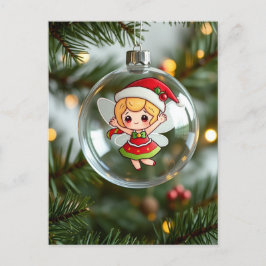 El hada en el árbol de Navidad